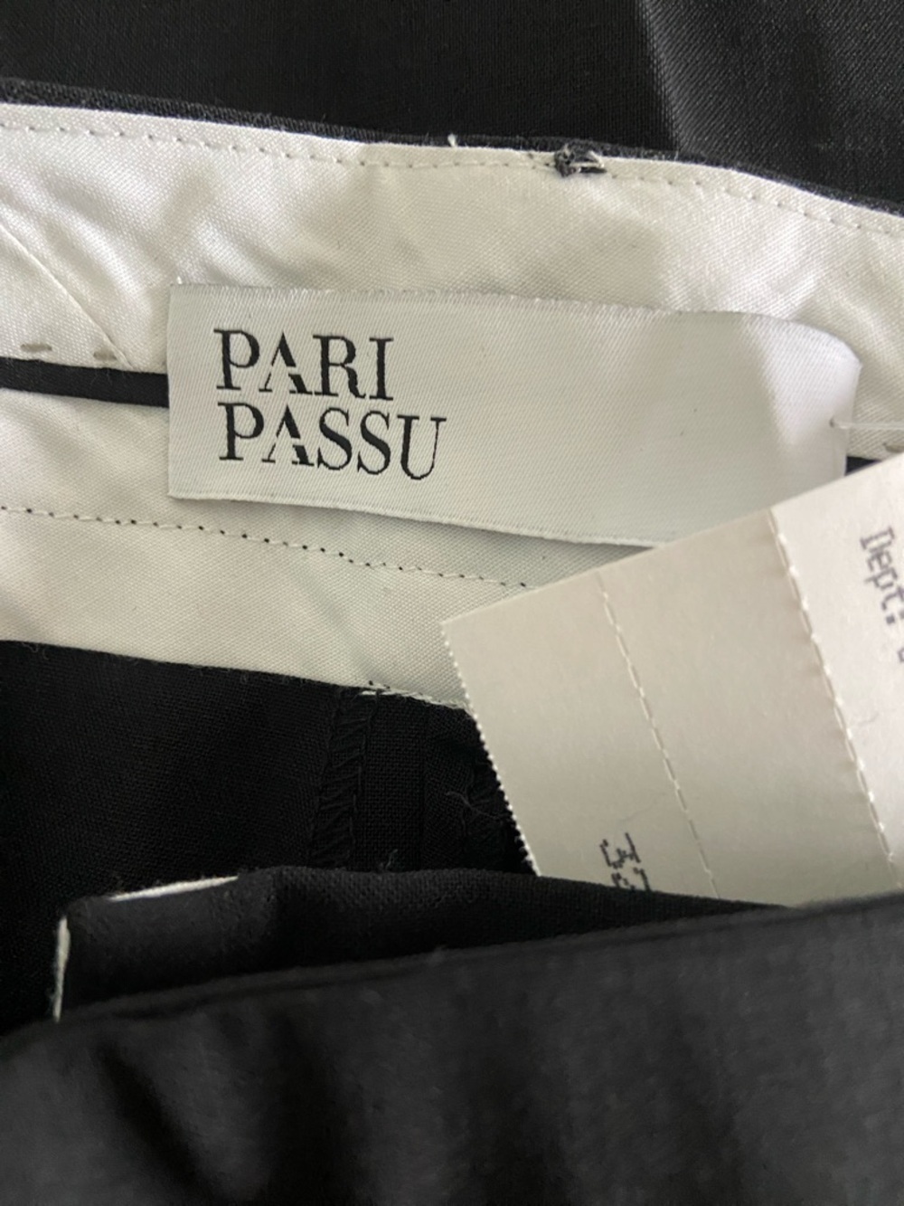 NWT Pari Passu Greer Classic Virgin Wool Black Women's Pants Size 2B (14) - Picture 7 of 10